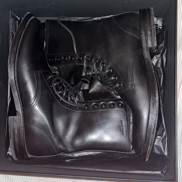 Saint Laurent Black Boots Size 12 US, GENTLY WORN ONCE || CAN NEGOTIATE ON PRICE - Picture 3 of 4